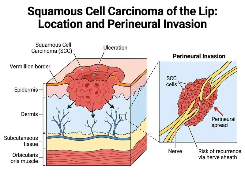 Squamous Cell Carcinoma of Skin diagram