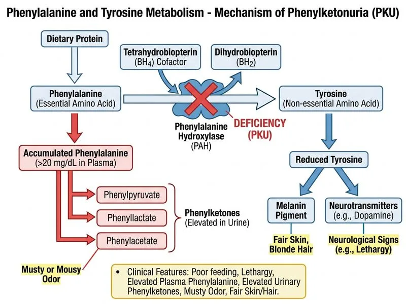 Phenylalanine and Tyrosine Metabolism diagram