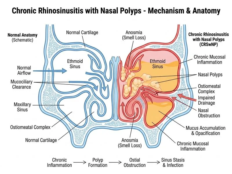 Acute and Chronic Sinusitis diagram