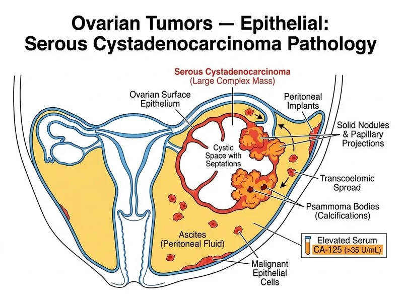 Ovarian Tumors — Epithelial diagram