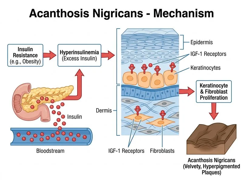 Acanthosis Nigricans diagram