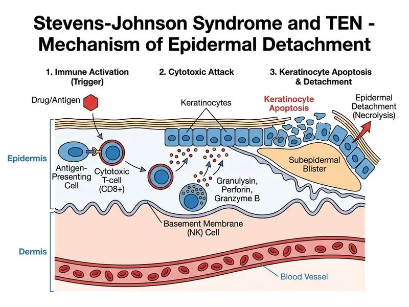 Stevens-Johnson Syndrome and TEN diagram