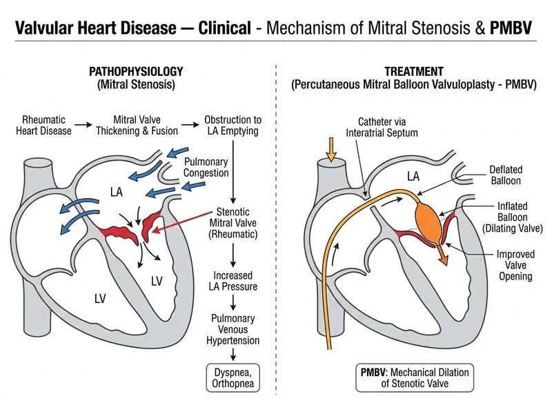 Valvular Heart Disease — Clinical diagram