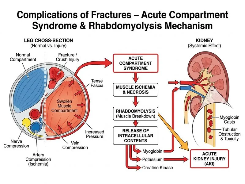 Complications of Fractures diagram