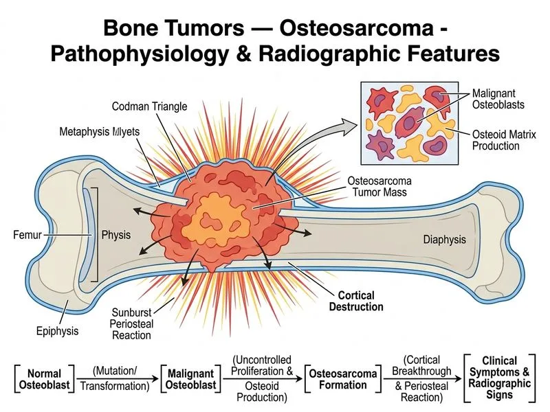 Bone Tumors — Osteosarcoma diagram