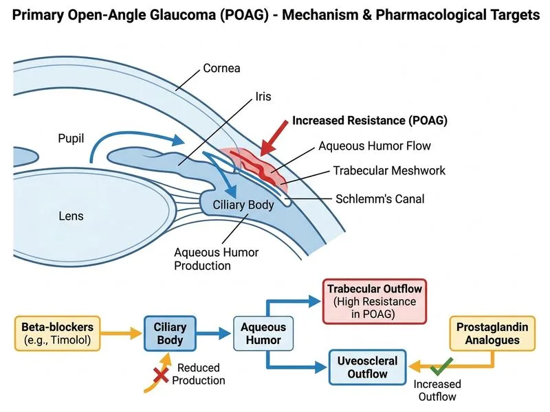 Primary Open-Angle Glaucoma diagram