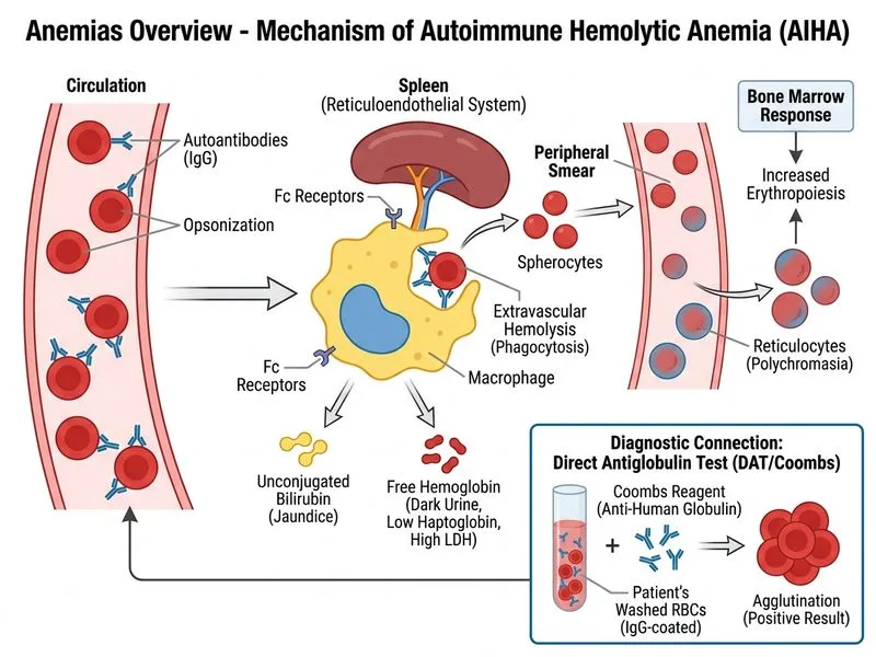 Anemias Overview diagram