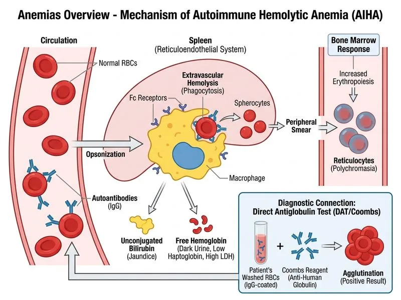 Anemias Overview diagram