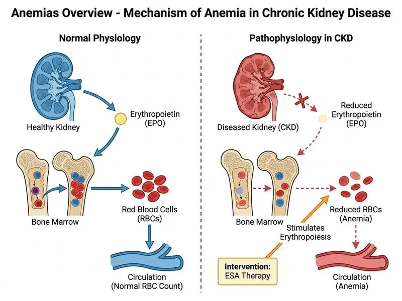 Anemias Overview diagram