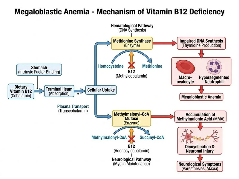 Megaloblastic Anemia diagram
