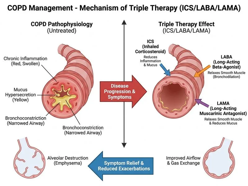 COPD Management diagram