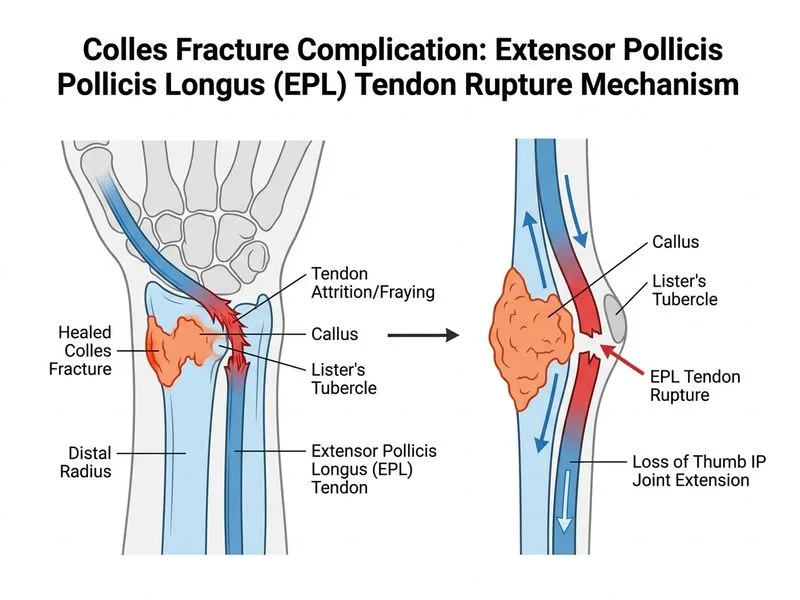 Colles and Smith Fractures diagram