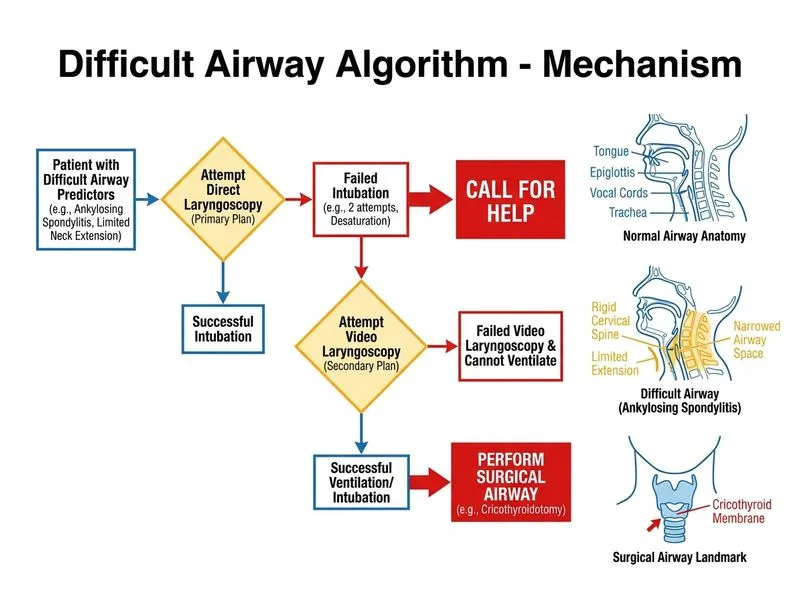 Difficult Airway Algorithm diagram