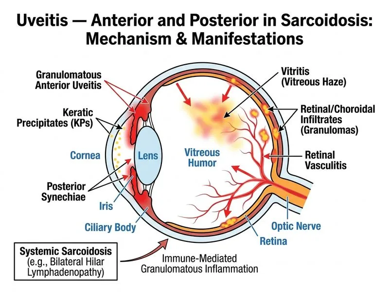 Uveitis — Anterior and Posterior diagram