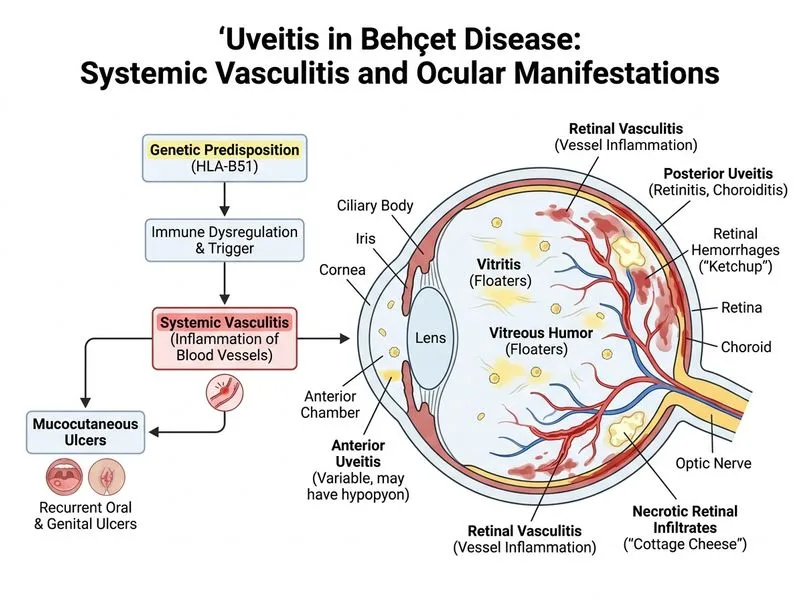 Uveitis — Anterior and Posterior diagram