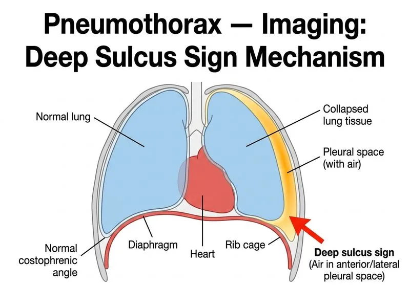 Pneumothorax — Imaging diagram
