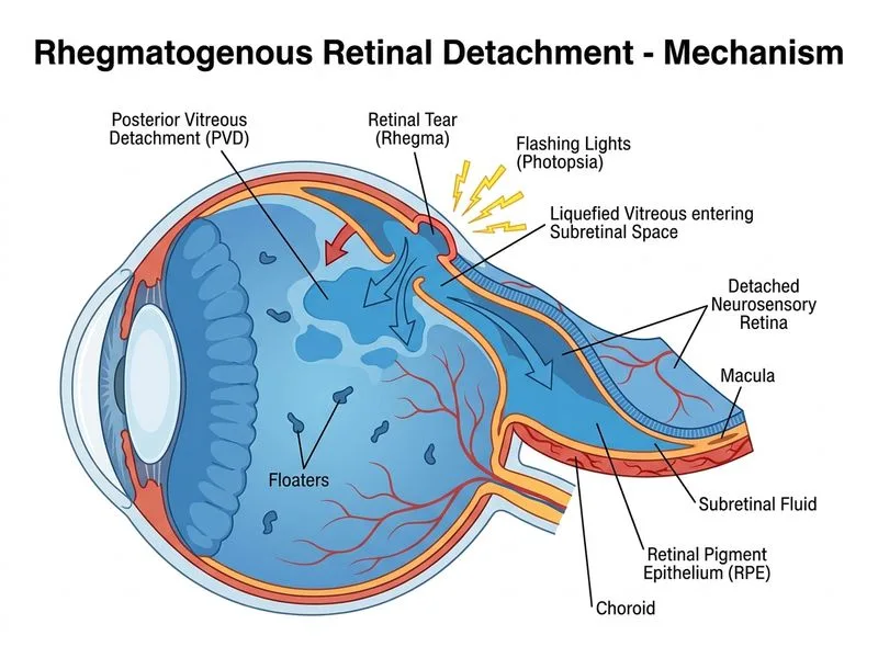 Retinal Detachment diagram