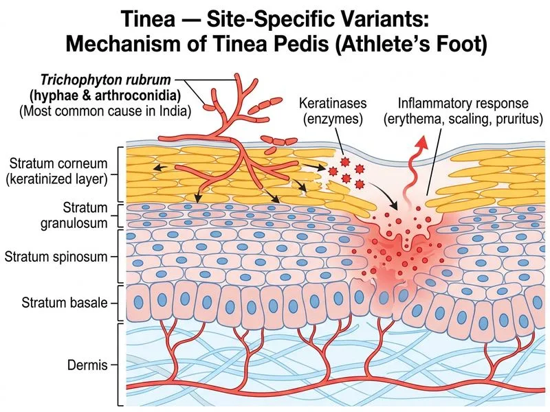 Tinea — Site-Specific Variants diagram
