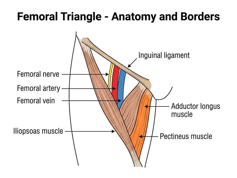 Femoral Triangle diagram