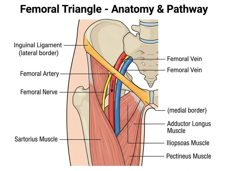 Femoral Triangle diagram