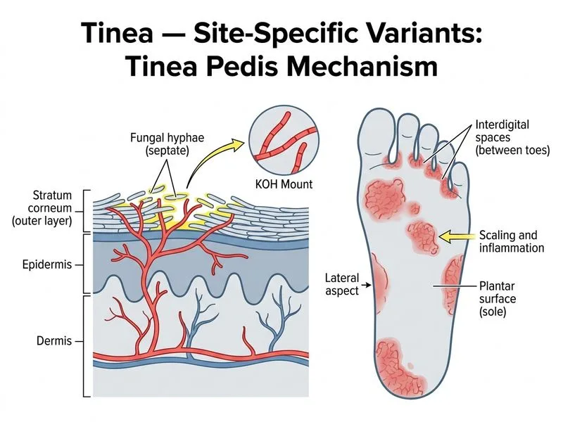 Tinea — Site-Specific Variants diagram