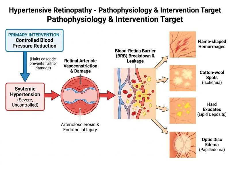 Hypertensive Retinopathy diagram