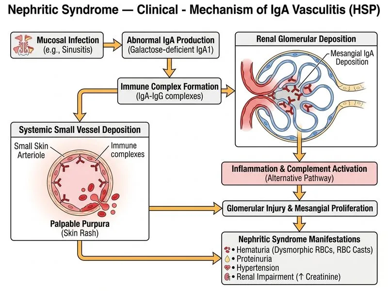Nephritic Syndrome — Clinical diagram