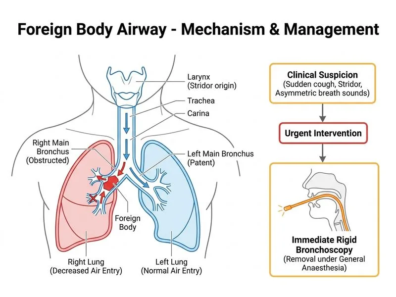 Foreign Body Airway diagram
