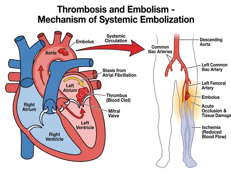 Thrombosis and Embolism diagram