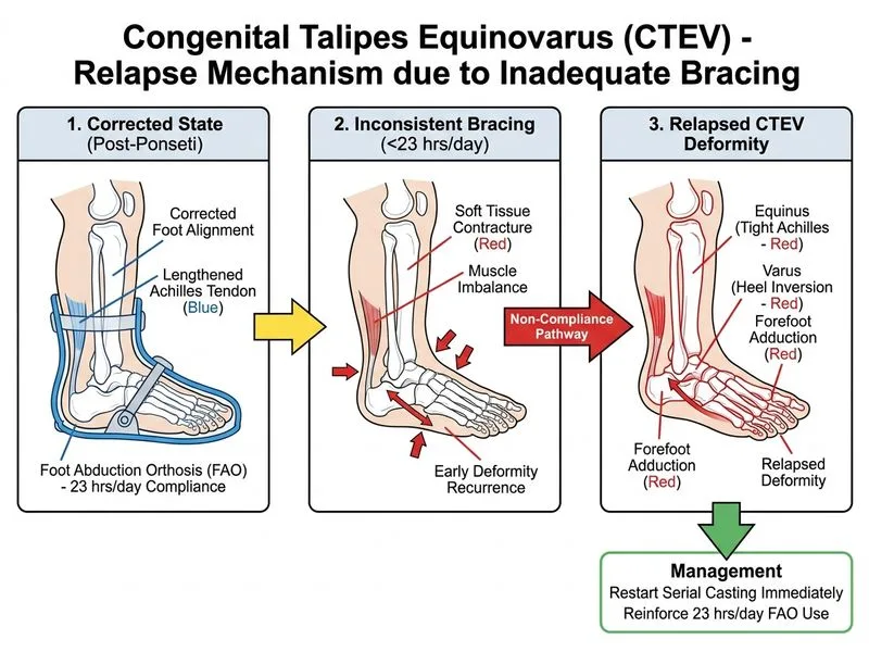 Congenital Talipes Equinovarus (CTEV) diagram