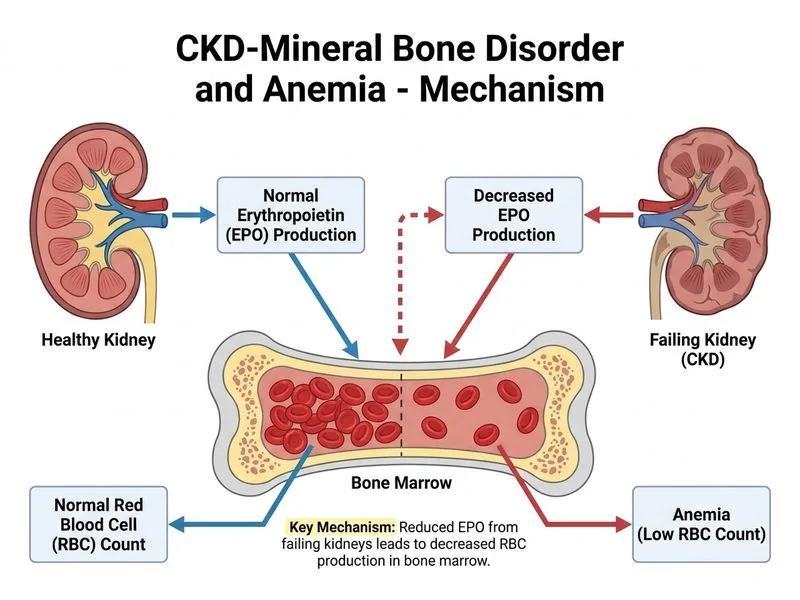 CKD-Mineral Bone Disorder and Anemia diagram