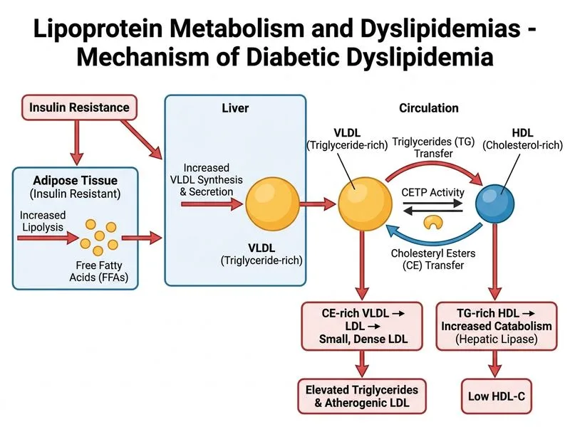 Lipoprotein Metabolism and Dyslipidemias diagram