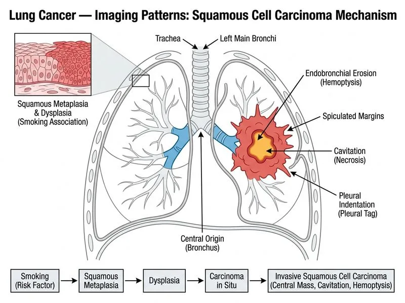 Lung Cancer — Imaging Patterns diagram