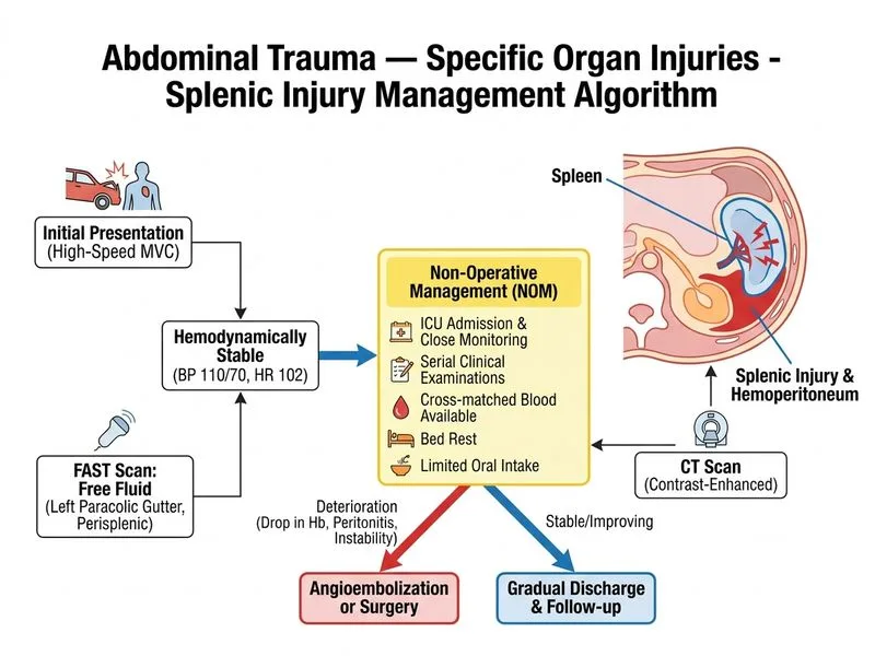Abdominal Trauma — Specific Organ Injuries diagram