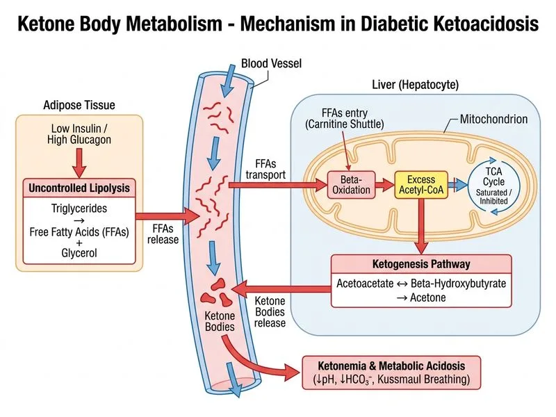 Ketone Body Metabolism diagram