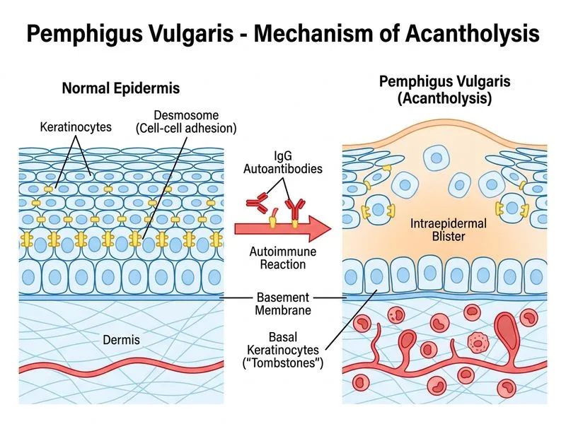 Pemphigus Vulgaris diagram