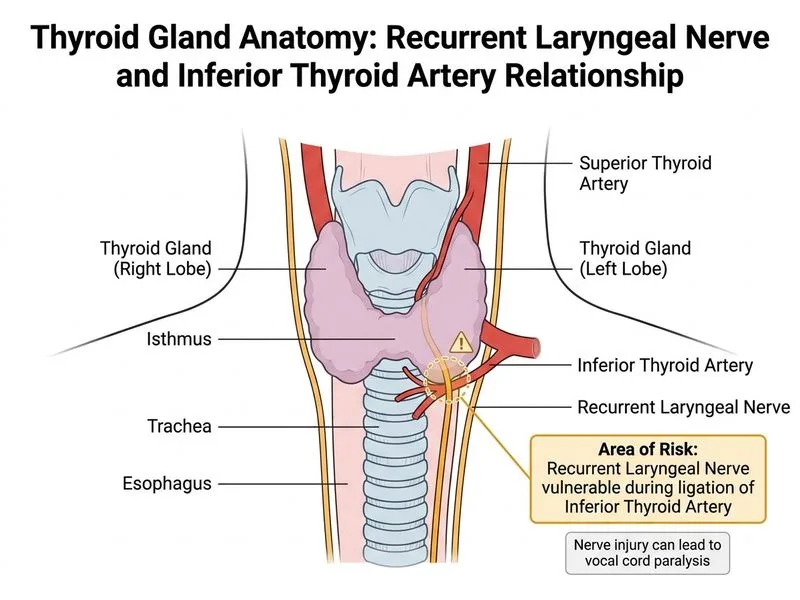 Thyroid Gland Anatomy diagram