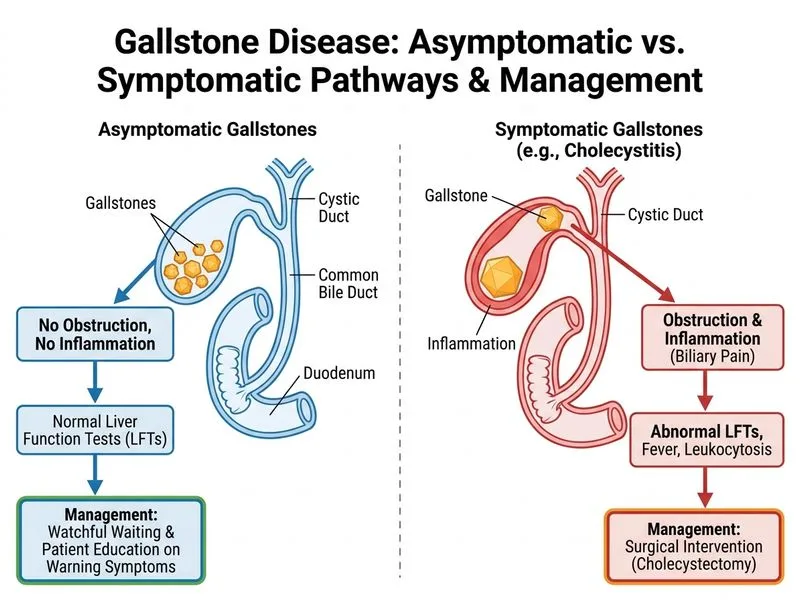 Gallstone Disease and Cholecystitis diagram