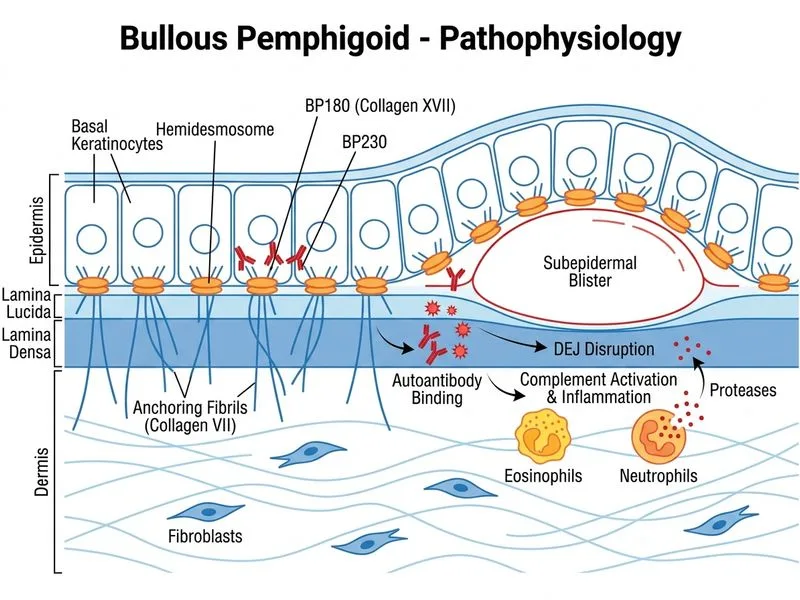 Bullous Pemphigoid diagram