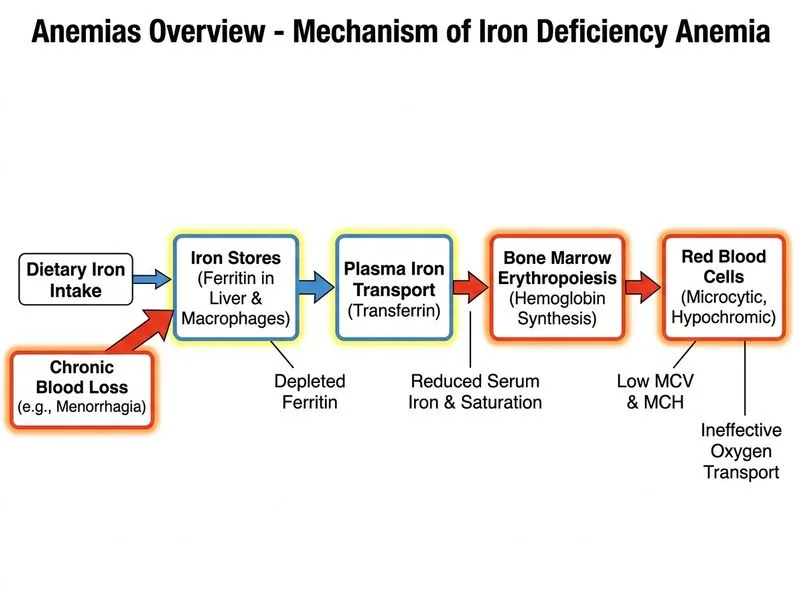 Anemias Overview diagram