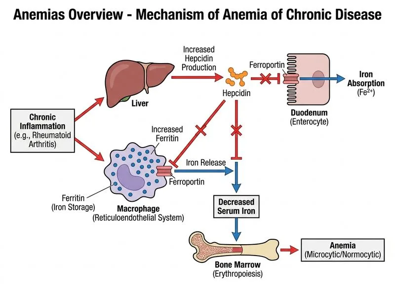Anemias Overview diagram
