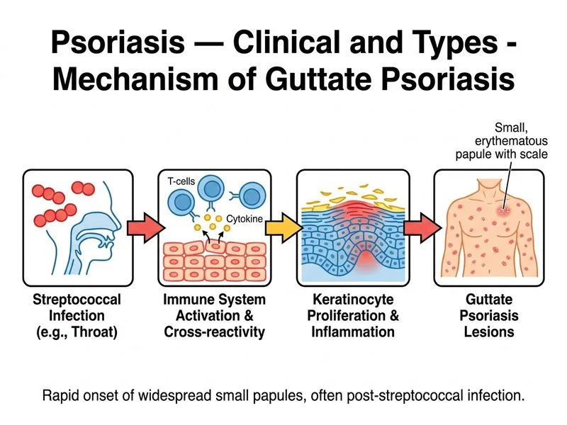 Psoriasis — Clinical and Types diagram