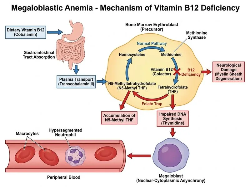 Megaloblastic Anemia diagram