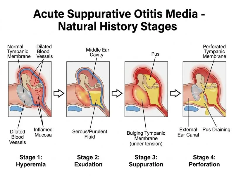 Acute Suppurative Otitis Media diagram