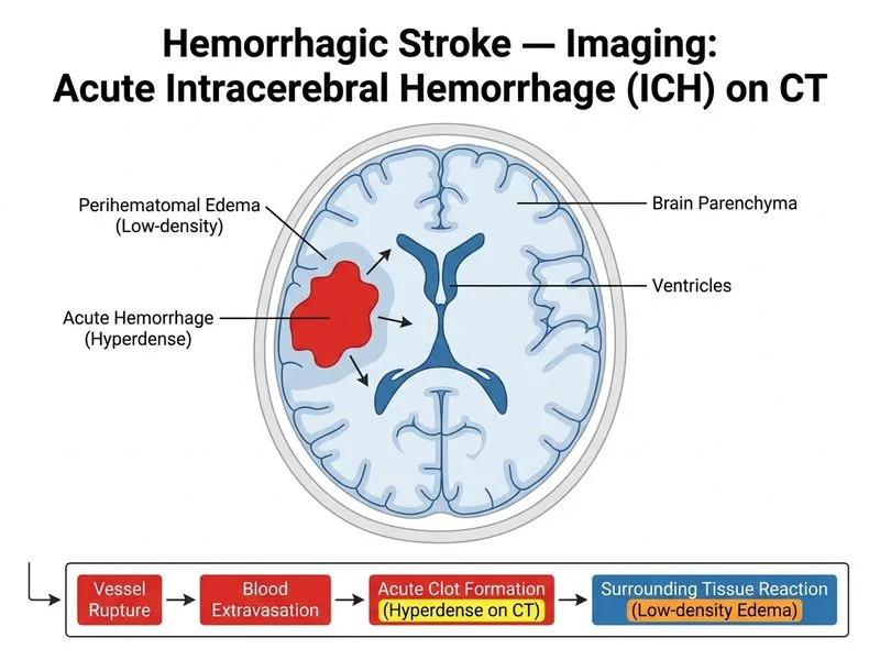 Hemorrhagic Stroke — Imaging diagram