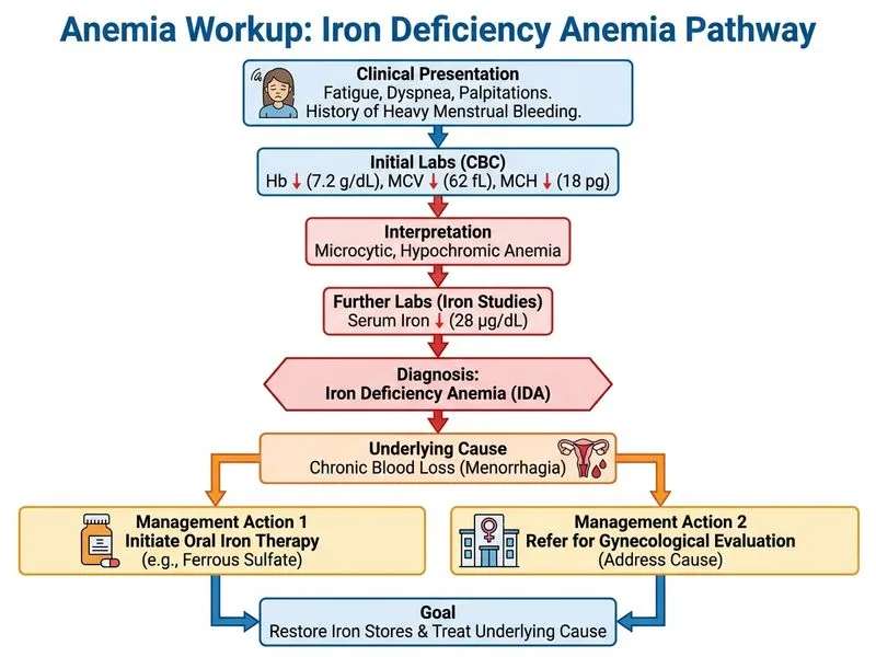 Anemia Workup diagram