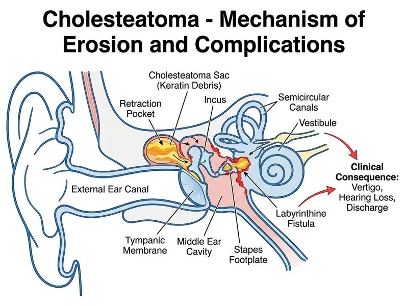 Cholesteatoma diagram