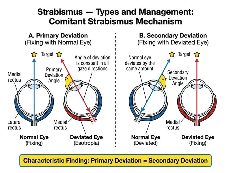 Strabismus — Types and Management diagram