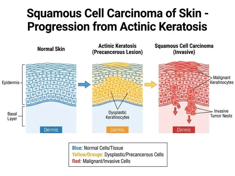 Squamous Cell Carcinoma of Skin diagram
