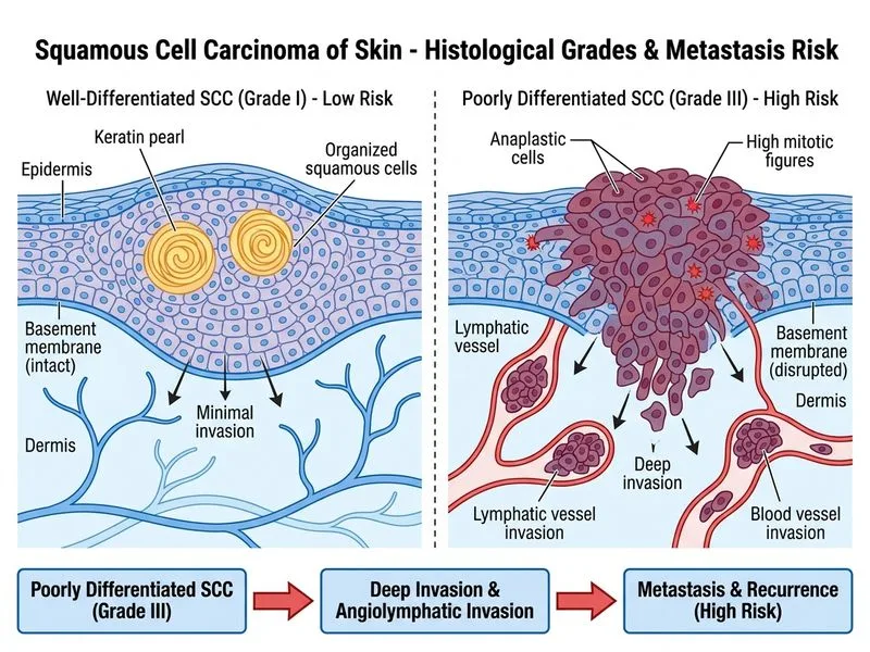 Squamous Cell Carcinoma of Skin diagram